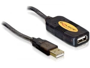 Delock - USB-förlängningskabel - USB (hane) till USB (hona) - 5 m - aktiv