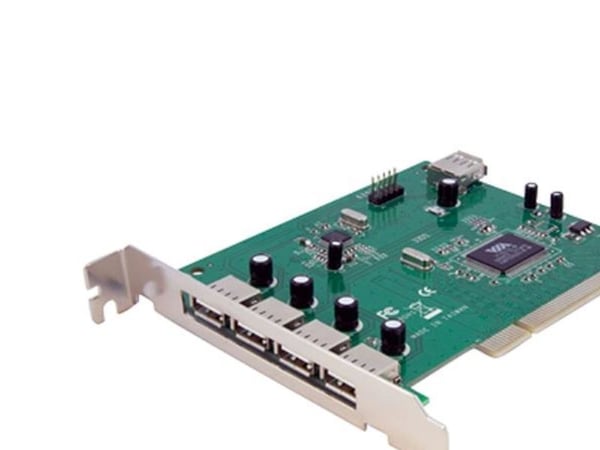 StarTech.com 7 Port PCI USB Card Adapter - PCI to USB 2.0 Controller Adapter Card - Full Profile Expansion Card (PCIUSB7) - USB-adapter - PCI - USB...