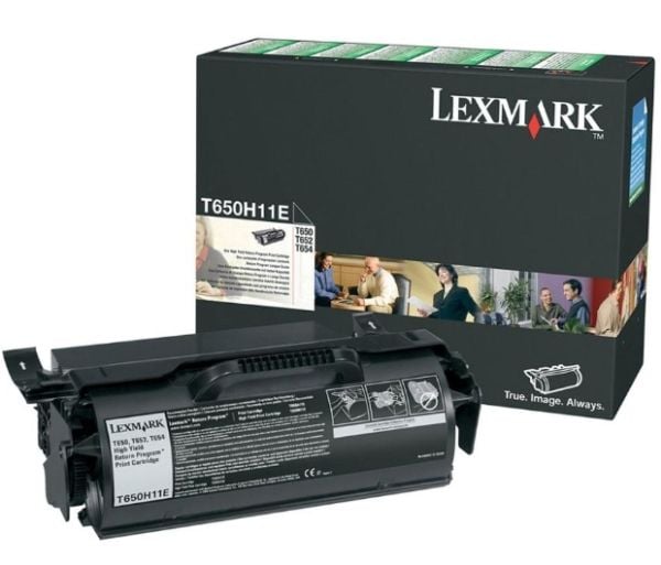 Lexmark T650H11E, Patron, Sort, Laser, Lexmark, T650, T652, T654