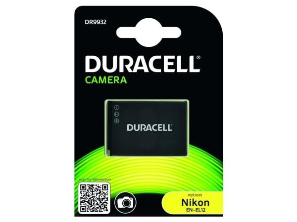 Duracell - Li-Ion kamerabatteri 1000 mAh - for Nikon Coolpix A900, AW120, AW130, P340, S9600, S9700, S9900, W300, KeyMission 170, 360