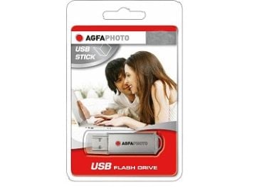 AgfaPhoto 8GB Drive, 8 GB, USB A-tyyppi, 2.0, Suojus, Harmaa