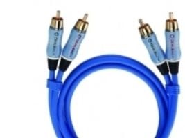 OEHLBACH BEAT! INTERLINK Blue 3m, Hankjønn, 2 x RCA, Hankjønn, 3 m, Blå