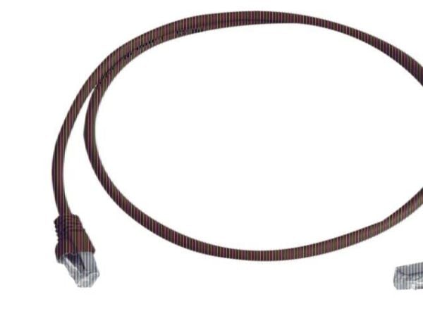 Telegärtner Cat.7 MP8 FS 600 LSZH 1m; 1x90-degrees, 1 m, Punainen