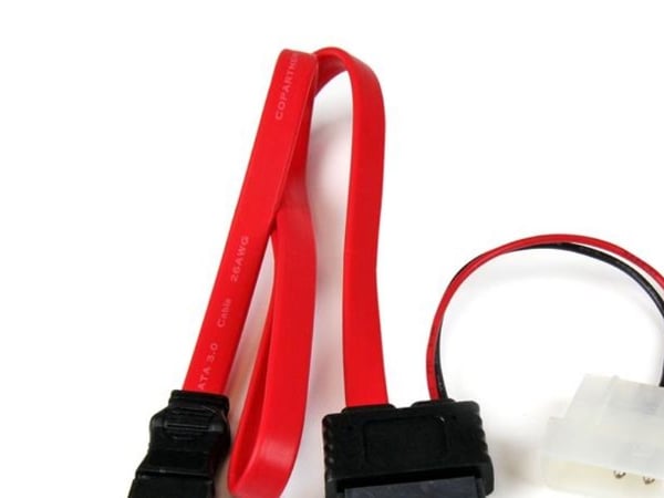 StarTech 36in Slimline SATA to SATA with LP4 Power Cable Adapter (SLSATAF36) - SATA-kabel - Serial ATA 150/300/600 - Slimline SATA (hunn) til SATA,...