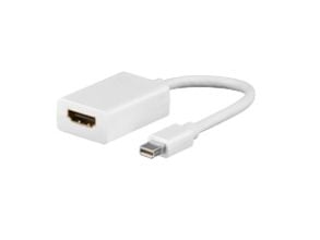 Goobay 51729, 0,15 m, Mini DisplayPort, HDMI Type A (Standard), Hankjønn, Hunkjønn, Rett