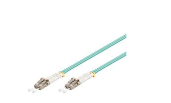 MicroConnect - Verkkokaapeli - LC/UPC monimuotokaapeli (uros) LC/UPC monimuotokaapeliin (uros) - 0,5 m. - valokuitu - 50 / 125 my - OM3 - oranssi