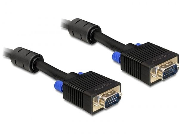 DeLOCK - VGA-kaapeli - HD-15 (VGA) (uros) - HD-15 (VGA) (uros) - 1 m
