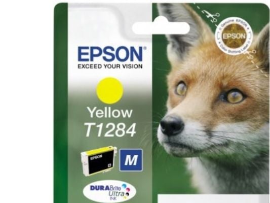 Epson Fox Yksittäispakkaus, keltainen T1284 DURABrite Ultra -muste, Keltainen, Väriainepohjainen muste, 3,5 ml, 1 kpl, Kertapakkaus