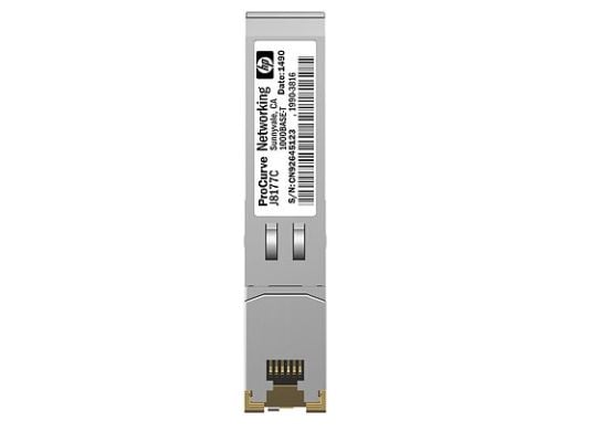 HPE X120 - SFP (mini-GBIC) transceiver modul - GigE - 1000Base-T - RJ-45 - HP 3100; HPE 12504, 3600, 5500, 7506; FlexFabric 1.92, 11908, 12902; Fle...