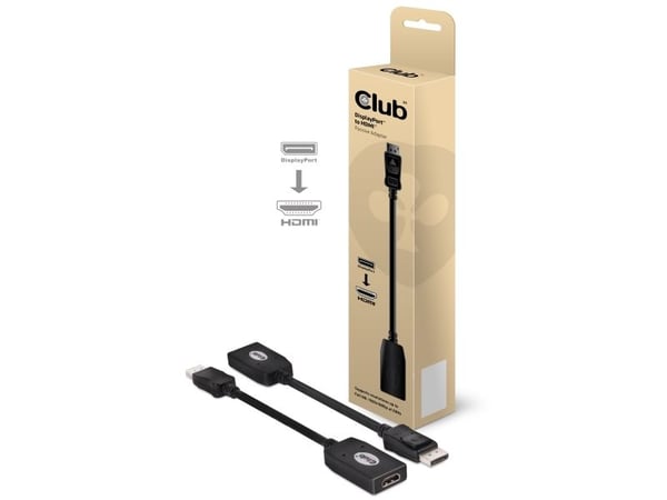 Club 3D - Adapterkabel - DisplayPort hann til HDMI hunn