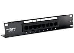 Trendnet TC-P08C6, 10/100/1000Base-T(X), RJ-45, Cat6, Musta, CE, FCC, 44 mm