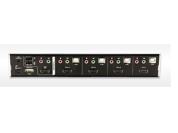 ATEN CubiQ CS1794 USB 2.0 HDMI KVMP Switch - KVM / lyd / USB-svitsj - 4 x KVM/lyd/USB - 1 lokalbruker - stasjonær
