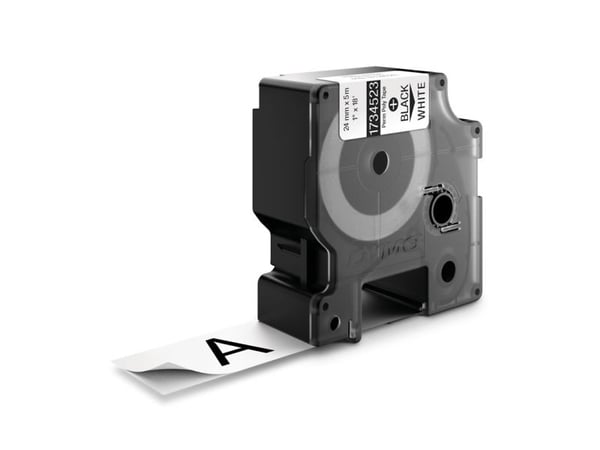 DYMO Rhino - Polyester - hvit - Rull (2,4 cm x 5,5 m) 1 kassett(er) permanent tape - for Rhino 4200, 6000, 6000 Hard Case Kit