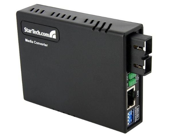 Startech 10/100 Multi Mode Fiber Ethernet Media Converter SC 2 km - Fibermedieomformer - 100Mb LAN - 10Base-T, 100Base-FX, 100Base-TX - RJ-45 / SC ...
