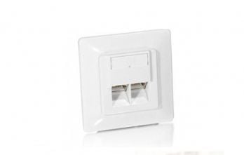 Equip 125723, RJ-45, 5e, Valkoinen, Muovi, 80 mm, 39 mm