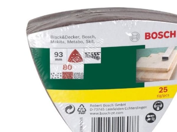 Bosch SLIBEBLAD DELTA K80 25 kpl PL