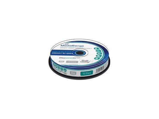 MediaRange - 10 x DVD+R DL - 8.5 GB (240 min) 8x - hvit - blekkstråleskrivbar overflate - spindel