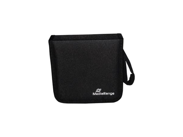 MediaRange - Lomme for CD/DVD-plater - 24 plater - svart