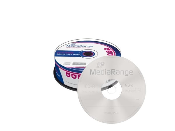 MediaRange - 25 x CD-R - 700 MB (80 min) 52x - spindel
