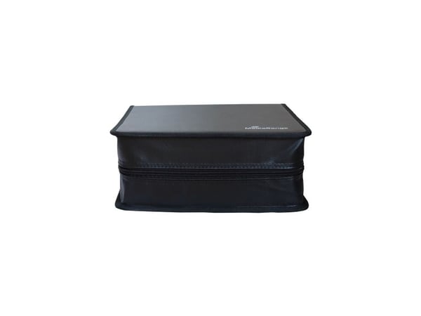 MediaRange - Lomme for CD/DVD-plater - 200 plater - syntetisk skinn - svart