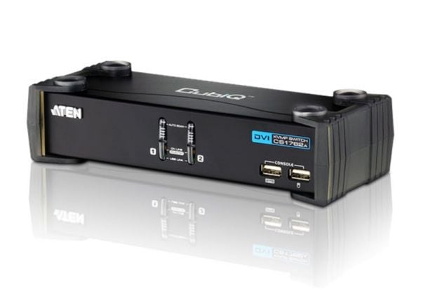 ATEN CubiQ CS1762A - KVM / lydsvitsj - 2 x KVM/lyd - 1 lokalbruker - stasjonær