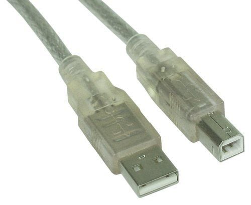 InLine 34550T, 10 m, USB A, USB B, hane/femman, 0,48 Gbit/sek, Transparent