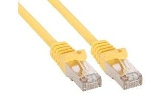 InLine 72550Y, 0,5 m, Cat5e, SF/UTP (S-FTP), keltainen