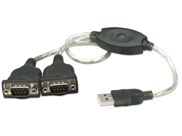 Manhattan 174947, Lajittelu, 0,45 m, USB A, DB9, Hanstik, Hanstik