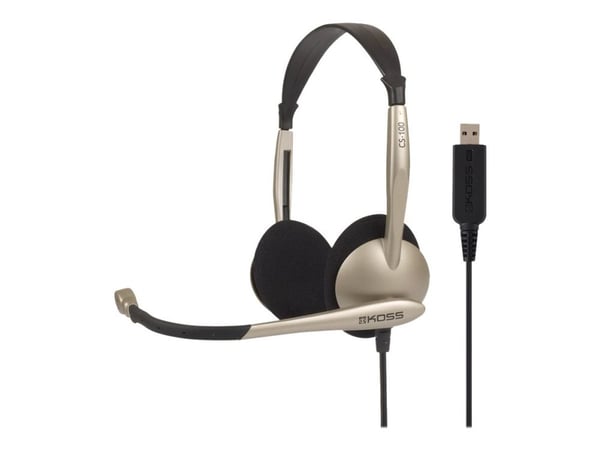 Koss CS100 USB - Hodesett - on-ear - kablet - USB