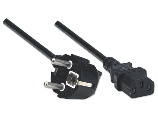 Manhattan 300148, 1,8 m, CEE7/4, C13-liitin, 250 V, 10 - 16 A