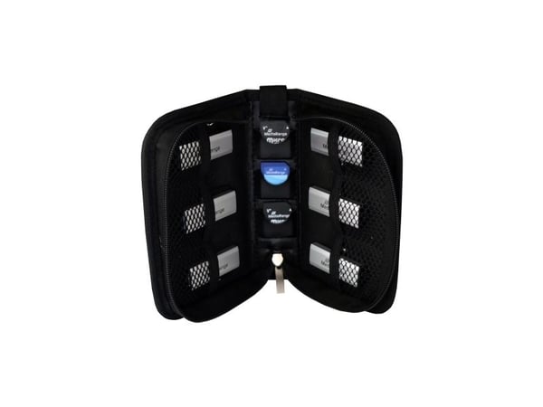 MediaRange Flashdrive wallet - Lagerdriverbag - kapasitet: 6 USB flash-stasjoner, 3 SD-minnekort
