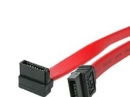 StarTech 18in SATA to Right Angle SATA Serial ATA Cable - 18in SATA Cable - 18 SATA Cable - 18in angled SATA Cable - SATA-kabel - Serial ATA 150/30...