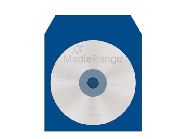 MediaRange CD-paper color-pack - CD-konvolutt - kapasitet: 1 CD (en pakke 100)