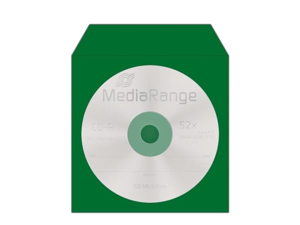 MediaRange CD-paper color-pack - CD-konvolutt - kapasitet: 1 CD (en pakke 100)