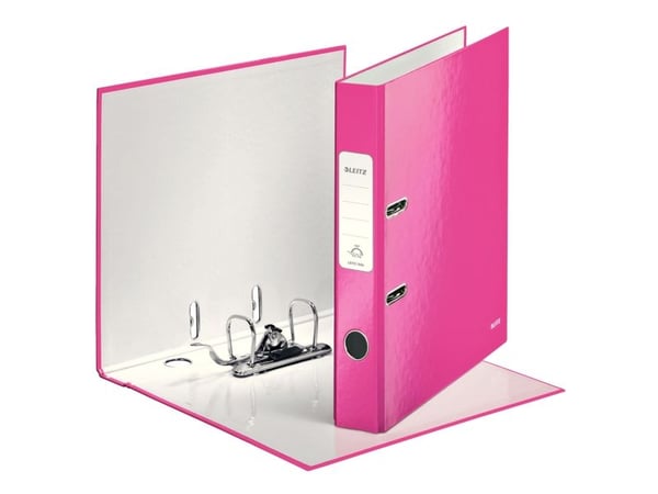 Leitz 180° WOW, A4, papp, rosa, 350 ark, 80 g/m², 5 cm