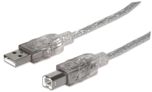 Manhattan Hi-Speed USB 2.0 kaapeli, 3m, USB A, USB B, Han/han