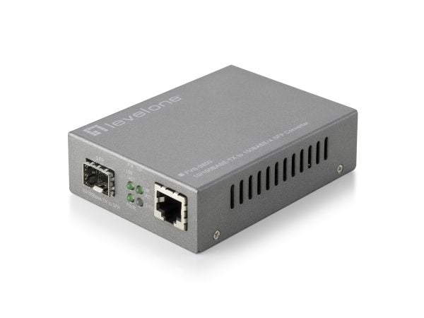 LevelOne Web Smart Series FVS-3800 - Fibermediekonverterare - 100Mb LAN - 10Base-T, 100Base-TX, 100Base-X - RJ-45 / SFP (mini-GBIC)