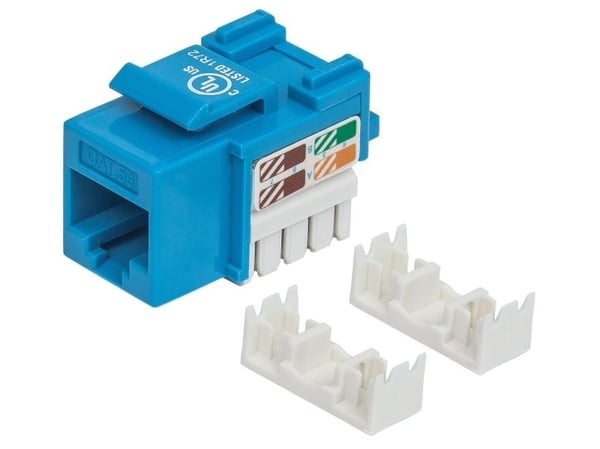 Intellinet 210546, Flad, Blå, RJ-45, Hunstik, 22/26, Cat5e