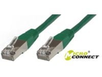 MicroConnect - Nätverkskabel - RJ-45 (hane) till RJ-45 (hane) - 7 m - SSTP (screened shielded twisted pair) - CAT 6 - halogenfri, tvinnad - grön