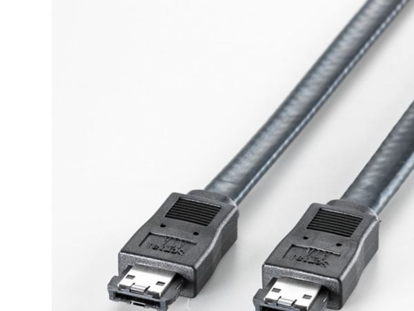 ROLINE External SATA 6.0 Gbit/s Cable 1.0 m, musta