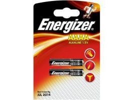 Batteri, Energizer Alkaline, AAAA, 1,5 V, 2 stk