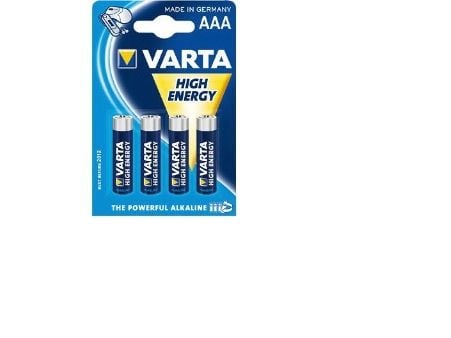 Varta High Energy - Batteri 4 x AAA - Alkalisk - 1220 mAh