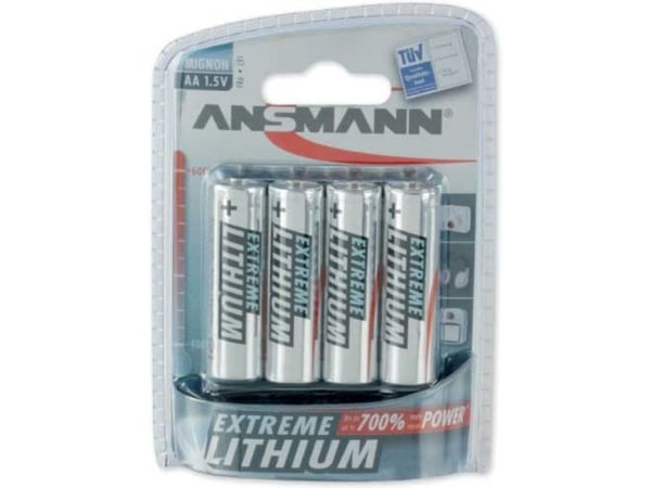 ANSMANN Mignon Extreme Lithium - Batteri 4 x AA typ - Li