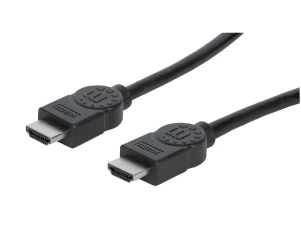 Manhattan 323215, 2 m, HDMI Typ A (standard), HDMI Typ A (standard), 3D kompatibilitet, 10,2 Gbit/s, Svart