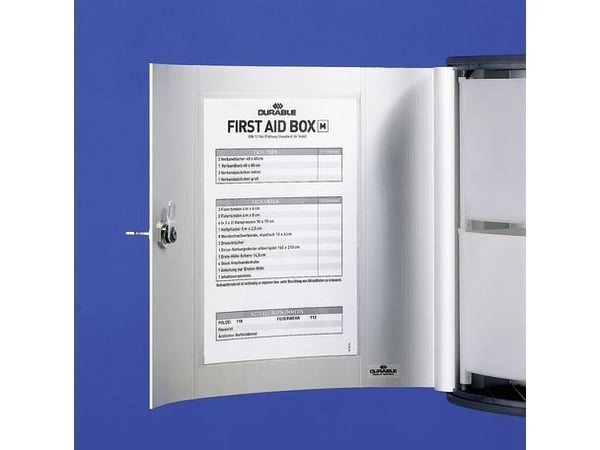 Durable FIRST AID BOX L, Sølv, Aluminium, 302 mm, 118 mm, 400 mm