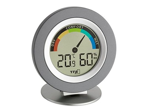 TFA Cosy - Värmehygrometer - digital - silver