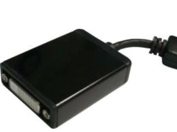 TDCZ KPORTAD04, DisplayPort, DVI-D, Hankjønn, Hunkjønn, 2,7 Gbit/s, Sort
