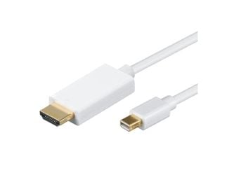 M-CAB - Adapterkabel - Mini DisplayPort hann til HDMI hann - 1 m - hvit