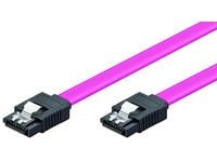MicroConnect SATA II - SATA-kabel - Serial ATA 150/300 - SATA (hunn) til SATA (hunn) - 50 cm - låst