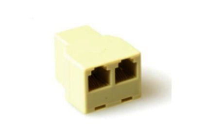 MicroConnect - Telefonadapter - RJ-11 hunn til RJ-11 hunn - svart